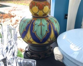 Gouda Pottery Lamp..
