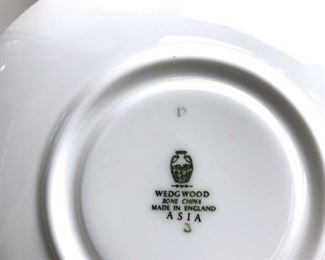 WEDGWOOD BONE CHINA "Asia" Black on White Ground..