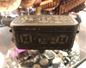 Mid-18th Century Mughal-Style Bidri Box..