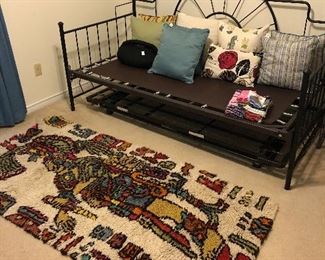 Daybed, Rug, Pillows