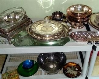 So much silverplate, some really nice pieces for the holidays