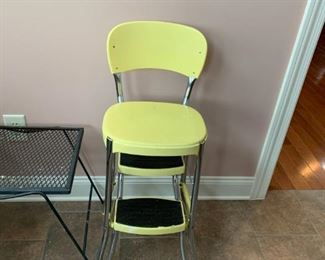 #6		 Yellow vintage step chair 	 $30.00 
