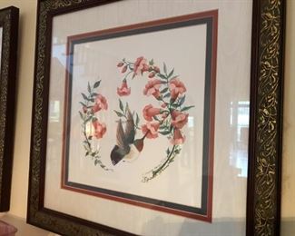 Brenda Harris Tustian signed hummingbird print