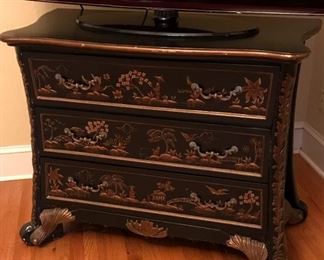 Decorative 3 drawer chest, Samsung TV Model LN52A650A1FXZA