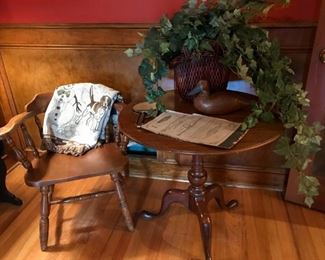 Windsor chair, throw, occasional, wooden duck, more