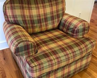 Over-sized comfy upholstered chair