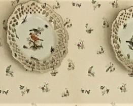 Decorative set of reticulated plates