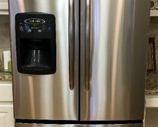 Maytag 25 cu. foot French door refrigerator freezer model MF12568AES