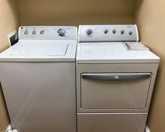 GE Washer and Whirlpool Dryer