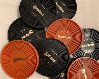 40th anniversary Rockford Products coasters