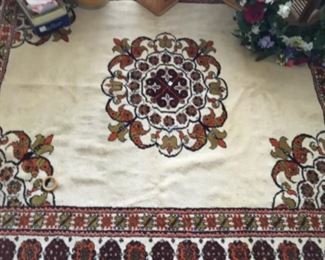 Wool handknotted vintage rug