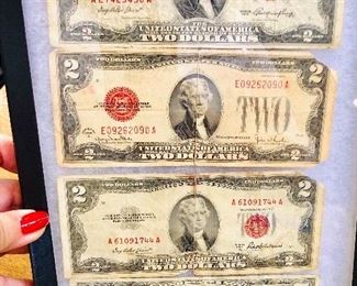 1950s red mark Currency 