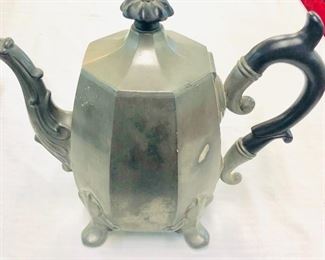 1840s Pewter Coffee Pot Roswell Gleason 