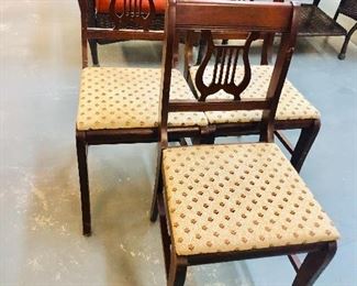 3 Lyre Chairs 