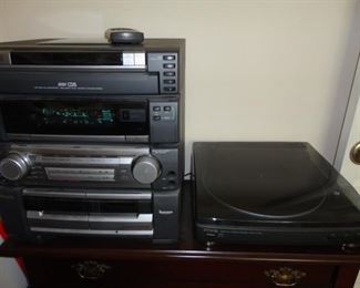 STEREO AND TURNTABLE RECORD PLAYER