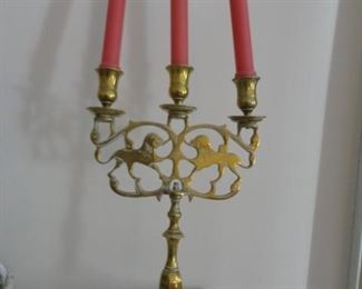 BRASS CANDLE HOLDERS