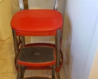 Red cosco kitchen stool