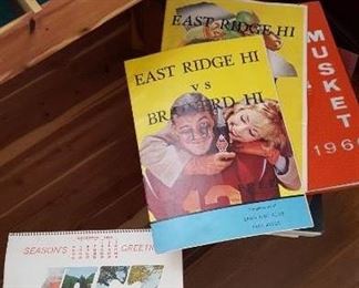 Vintage East Ridge High football programs and annuals