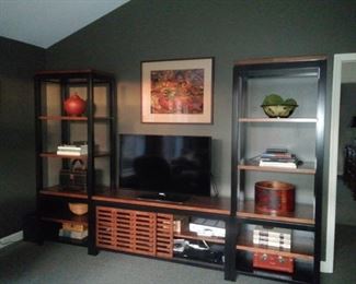 Nichols & Stone 3 piece entertainment shelves