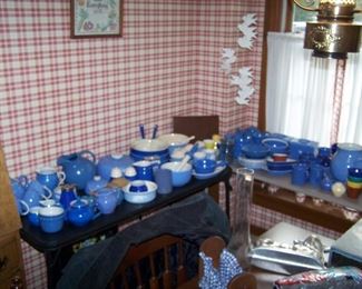 SOME OF THE BLUE POTTERY