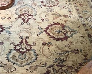 Detail of room sized rug