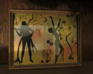 Art Deco silhouette art