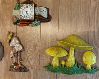 Retro Dart Ind wall hangings.