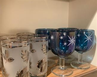 Mid century bar glasses will freshen up any bar.