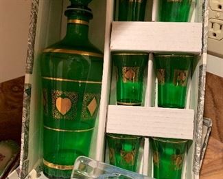 Mid Century bar supplies.