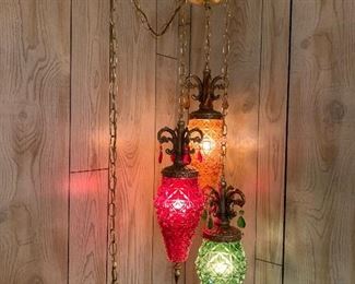Vintage swag lamps