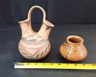 2 Vintage Art Pots from either Mexico or South America