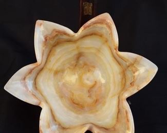 Alabaster Fruit Bowl from Ecuador