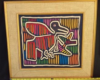 Another Framed Vintage Guatemalan Embroidery Art