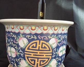 Chinese Planter and Drip Tray
