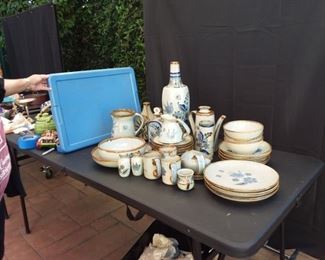 Large set of Pottery Dishware from El Palomar Mexico