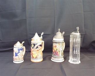 Lot of 4 steins