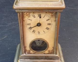 Small Yale desk Clock with 1882 Patent mark on back