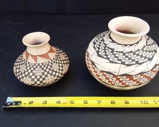 Two Mexican or Native American Pots