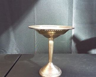 Weighted Sterling Dessert Dish