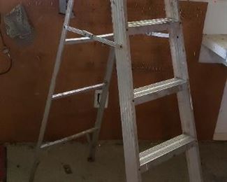 ladder, tools