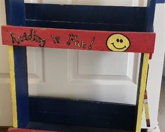 Childrens reading center, book shelf