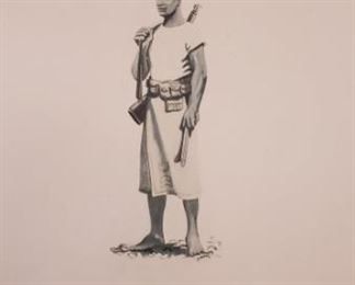 Military uniform art