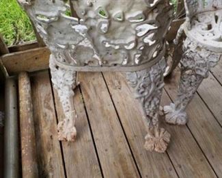 iron garden chair set