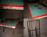 Vintage Brunswick home Billiard table 1950s with manual (needs work)