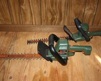 Pair of Black & Decker Hedge Trimmers
