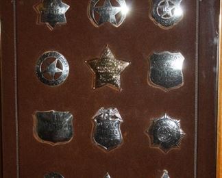 Very cool collection of Sterling Silver Sheriff Badges.