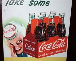 Coca cola sign with Sprite Boy
