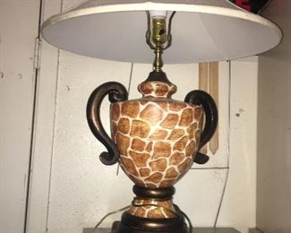 Giraffe lamp, will be in African room 
