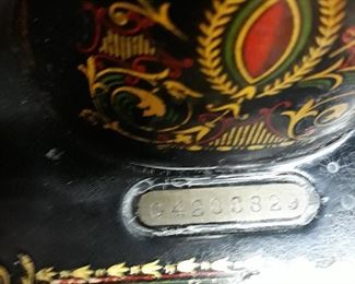 Part of Singer Machine serial number that dates it.