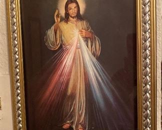 Framed Sacred Heart of Jesus 